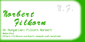 norbert filkorn business card